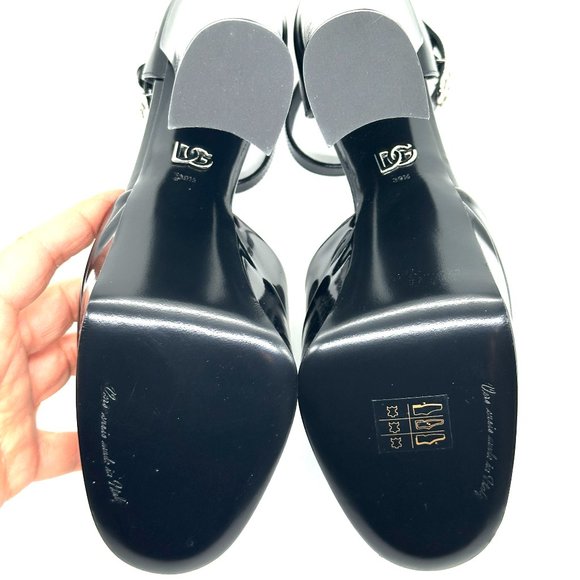 Dolce & Gabbana DG Logo Ankle Strap Platform Pumps Heels Sandals Shoes - Picture 15 of 16